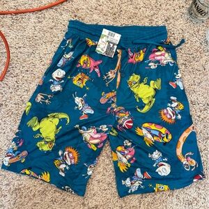 Nickelodeon 1990’s cartoons men’s shorts Medium